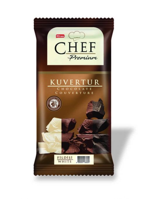 Chef Premium Beyaz Çikolata Mini Kuvertür 200 Gr
