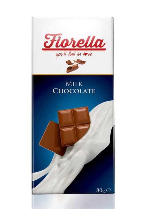 Fiorella Sütlü Çikolata Tablet 80 Gr. 10'lu