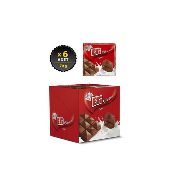 Eti Sütlü Çikolata Kare 60GR
